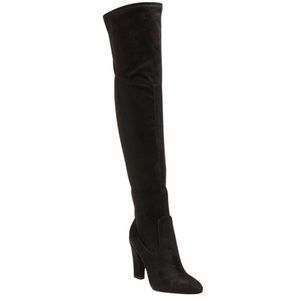 Knee high suede boot